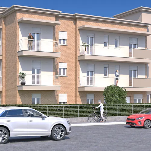 rendering 3d a supporto della vendita di edifici residenziali fststudio