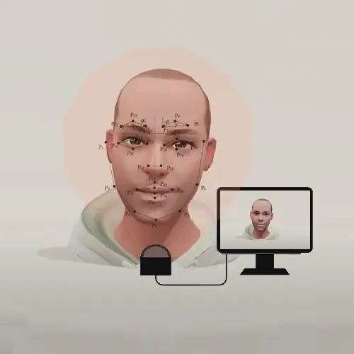 face detection camera capture 3d rendering real time